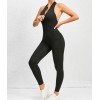 Гладкий комбінізон Leggings Body Crop T-shirt model 56 (NERO) Гладкий комбінізон Leggings Body Crop T-shirt model 56 (NERO)